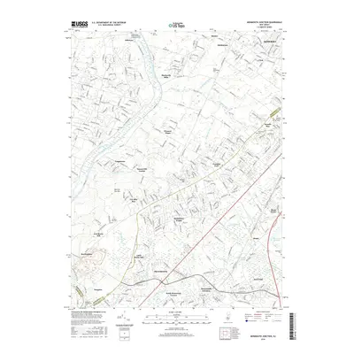2016 Map of Monmouth Junction, 2016 Print