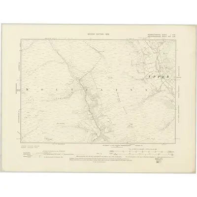 1899 Map of Monmouthshire I.SW, 1902 Print
