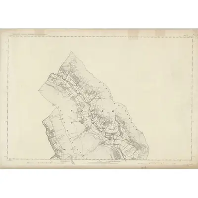 1880 Map of Monmouthshire I, 1886 Print