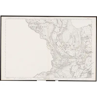 1880 Map of Monmouthshire III, 1887 Print