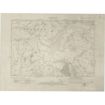 1918 Map of Monmouthshire IV.SE, 1922 Print