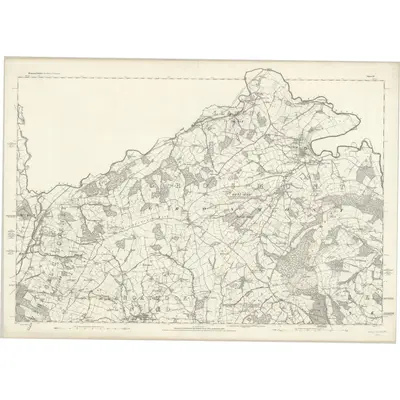 1880 Map of Monmouthshire IV, 1886 Print
