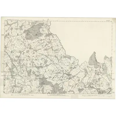 1882 Map of Monmouthshire VIII, 1886 Print