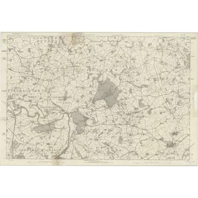 1881 Map of Monmouthshire XIII, 1885 Print