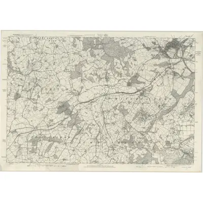 1880 Map of Monmouthshire XIV, 1886 Print