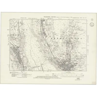 1938 Map of Monmouthshire XVII.NE, 1943 Print