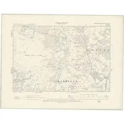 1899 Map of Monmouthshire XVIII.NE, 1901 Print