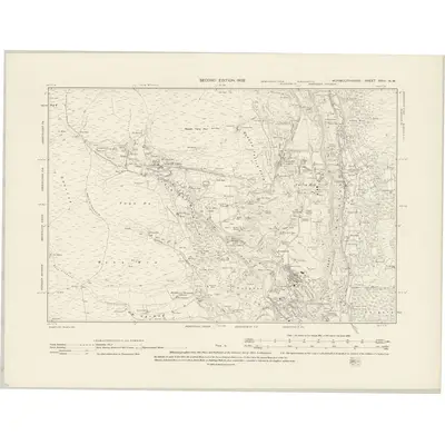 1899 Map of Monmouthshire XVIII.NW, 1902 Print