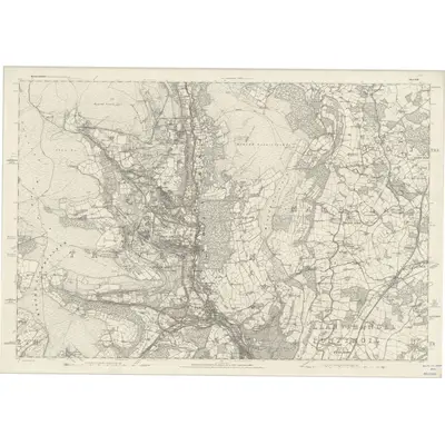 1879 Map of Monmouthshire XVIII, 1886 Print