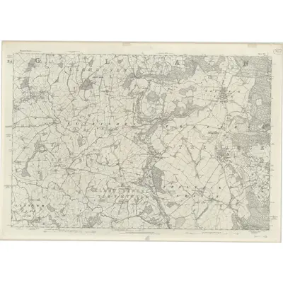 1880 Map of Monmouthshire XX, 1886 Print