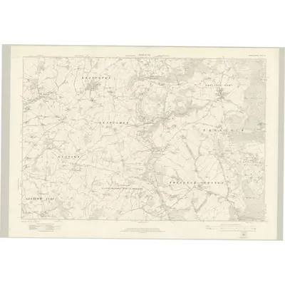 1918 Map of Monmouthshire XX, 1922 Print