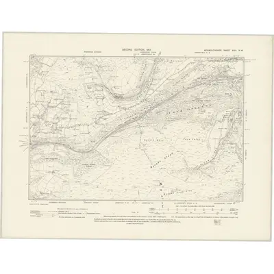 1899 Map of Monmouthshire XXIII.NW, 1901 Print