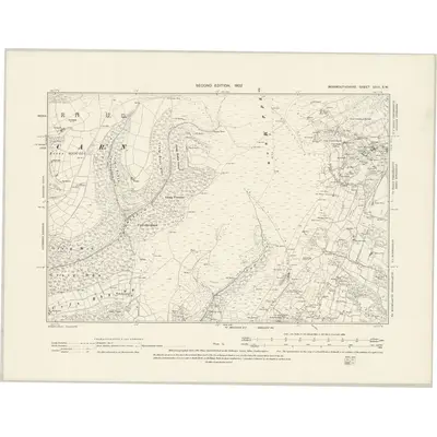 1899 Map of Monmouthshire XXIII.SW, 1902 Print