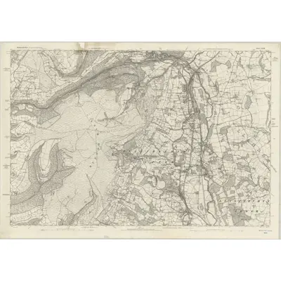1881 Map of Monmouthshire XXIII, 1886 Print