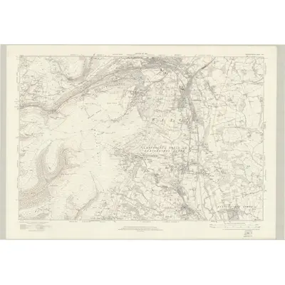 1916 Map of Monmouthshire XXIII, 1922 Print