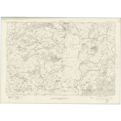 1918 Map of Monmouthshire XXIV, 1922 Print