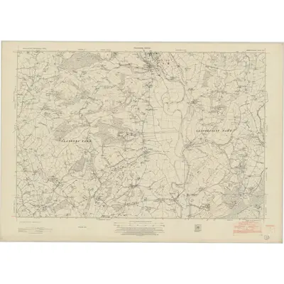1949 Map of Monmouthshire XXIV, 1954 Print