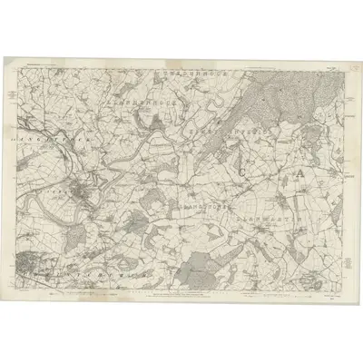 1881 Map of Monmouthshire XXIX, 1886 Print