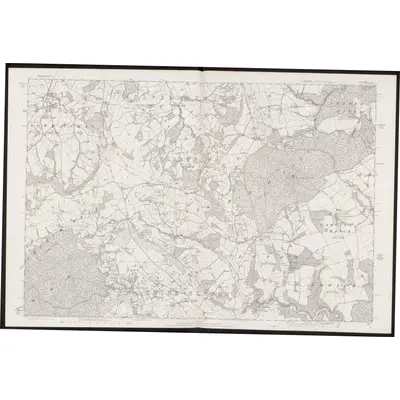 1880 Map of Monmouthshire XXV, 1886 Print