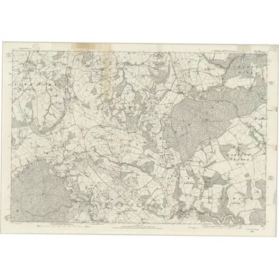 1880 Map of Monmouthshire XXV, 1886 Print