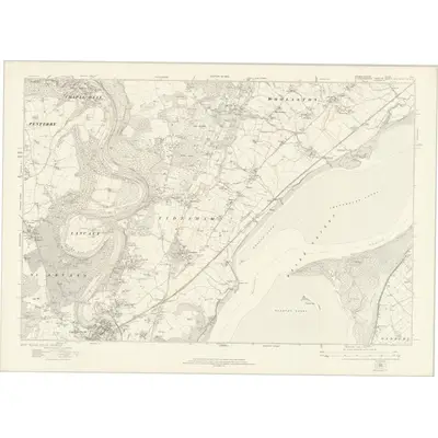 1918 Map of Monmouthshire XXVI, 1922 Print