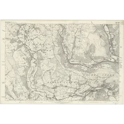 1875 Map of Monmouthshire XXVII, 1885 Print