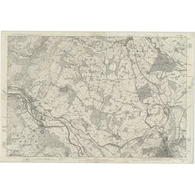 1872 Map of Monmouthshire XXVIII, 1886 Print