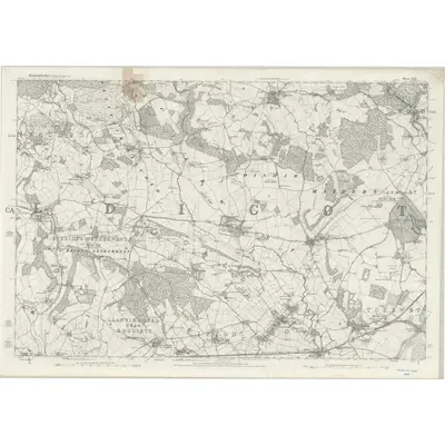 1880 Map of Monmouthshire XXX, 1887 Print