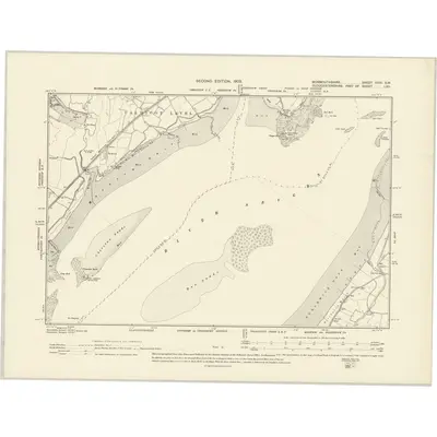 1900 Map of Monmouthshire XXXI.SW, 1903 Print