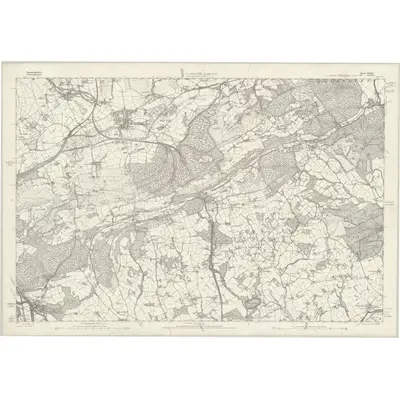 1875 Map of Monmouthshire XXXII, 1885 Print