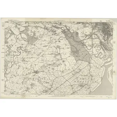 1875 Map of Monmouthshire XXXIII, 1887 Print