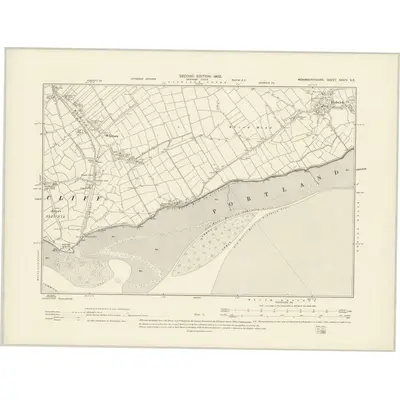1899 Map of Monmouthshire XXXIV.SE, 1902 Print