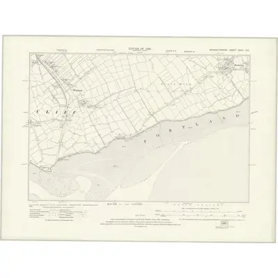 1917 Map of Monmouthshire XXXIV.SE, 1922 Print