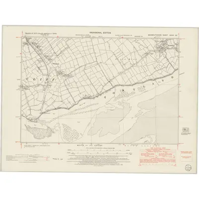 1949 Map of Monmouthshire XXXIV.SE, 1954 Print