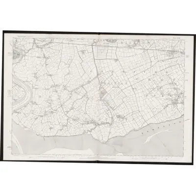 1881 Map of Monmouthshire XXXIV, 1887 Print
