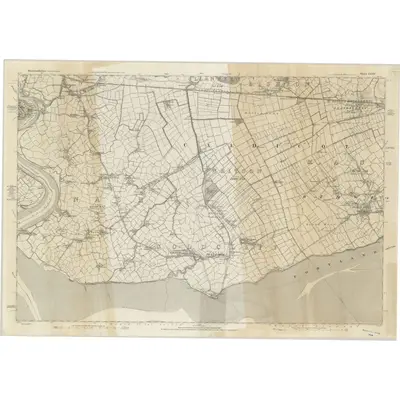 1881 Map of Monmouthshire XXXIV, 1887 Print