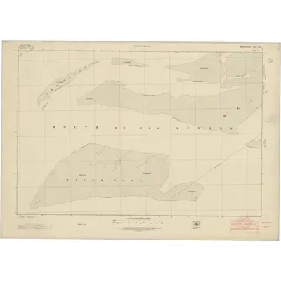 1950 Map of Monmouthshire XXXIX, 1953 Print