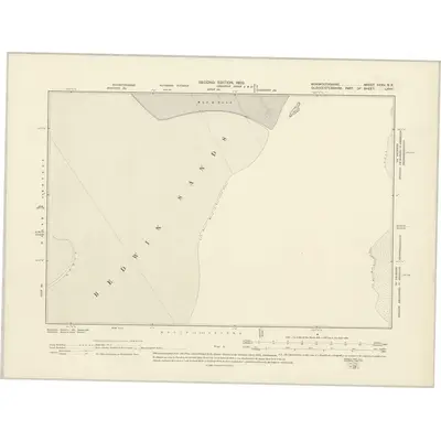 1900 Map of Monmouthshire XXXV.SE, 1903 Print