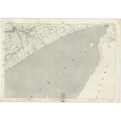 1881 Map of Monmouthshire XXXV, 1887 Print