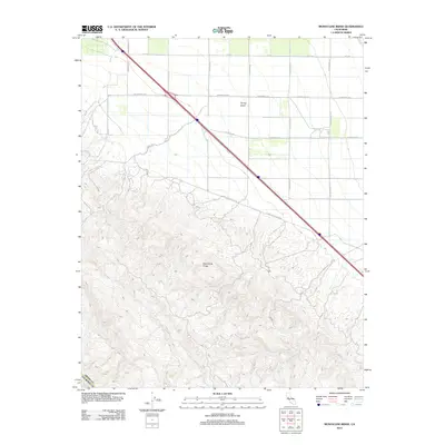 2012 Map of Monocline Ridge, 2012 Print