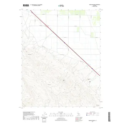 2018 Map of Monocline Ridge, 2018 Print