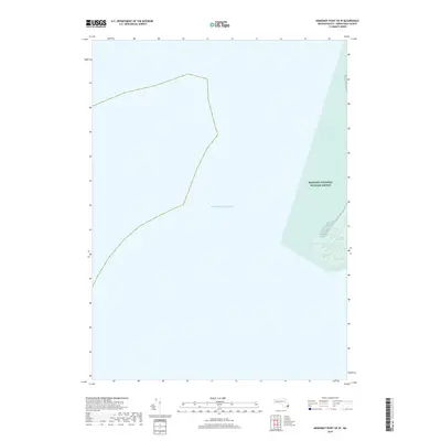 2018 Map of Monomoy Point OE W, 2018 Print