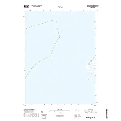 2021 Map of Monomoy Point OE W, 2021 Print