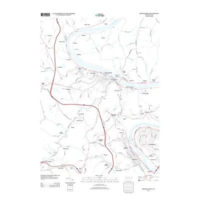 2013 Map of Monongahela, 2013 Print
