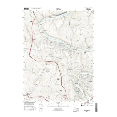 2016 Map of Monongahela, 2016 Print