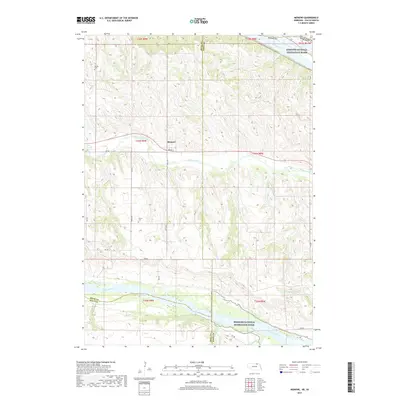 2017 Map of Monowi, 2017 Print
