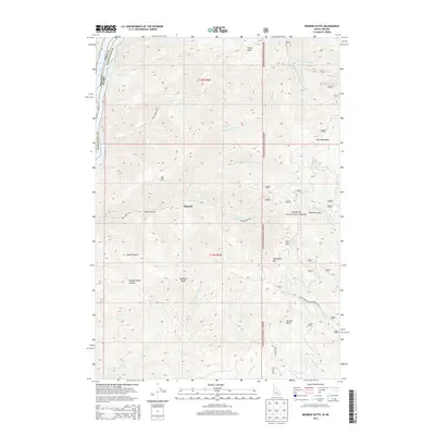 2013 Map of Monroe Butte, 2013 Print