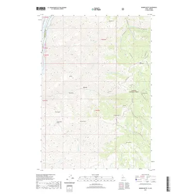 2020 Map of Monroe Butte, 2020 Print