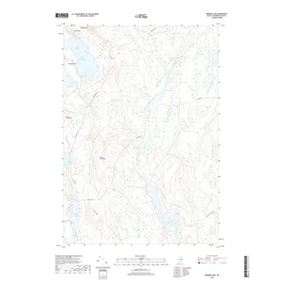 2018 Map of Monroe Lake, 2018 Print