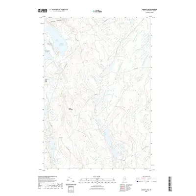 2021 Map of Monroe Lake, 2021 Print